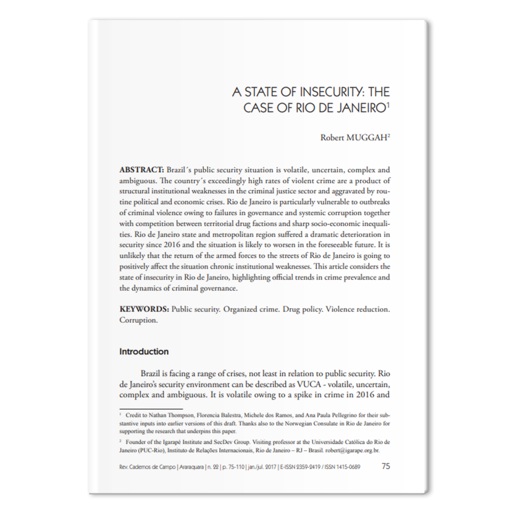 A State of insecurity: the case of Rio de Janeiro