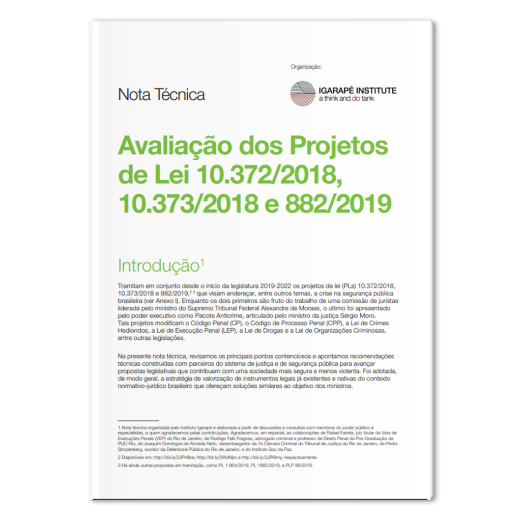 [Nota Técnica] Avaliação dos Projetos de Lei 10.372/2018, 10.373/2018 e 882/2019